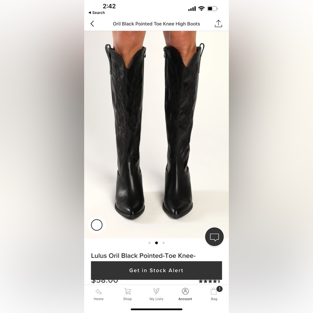Like New: knee high cowboy boots